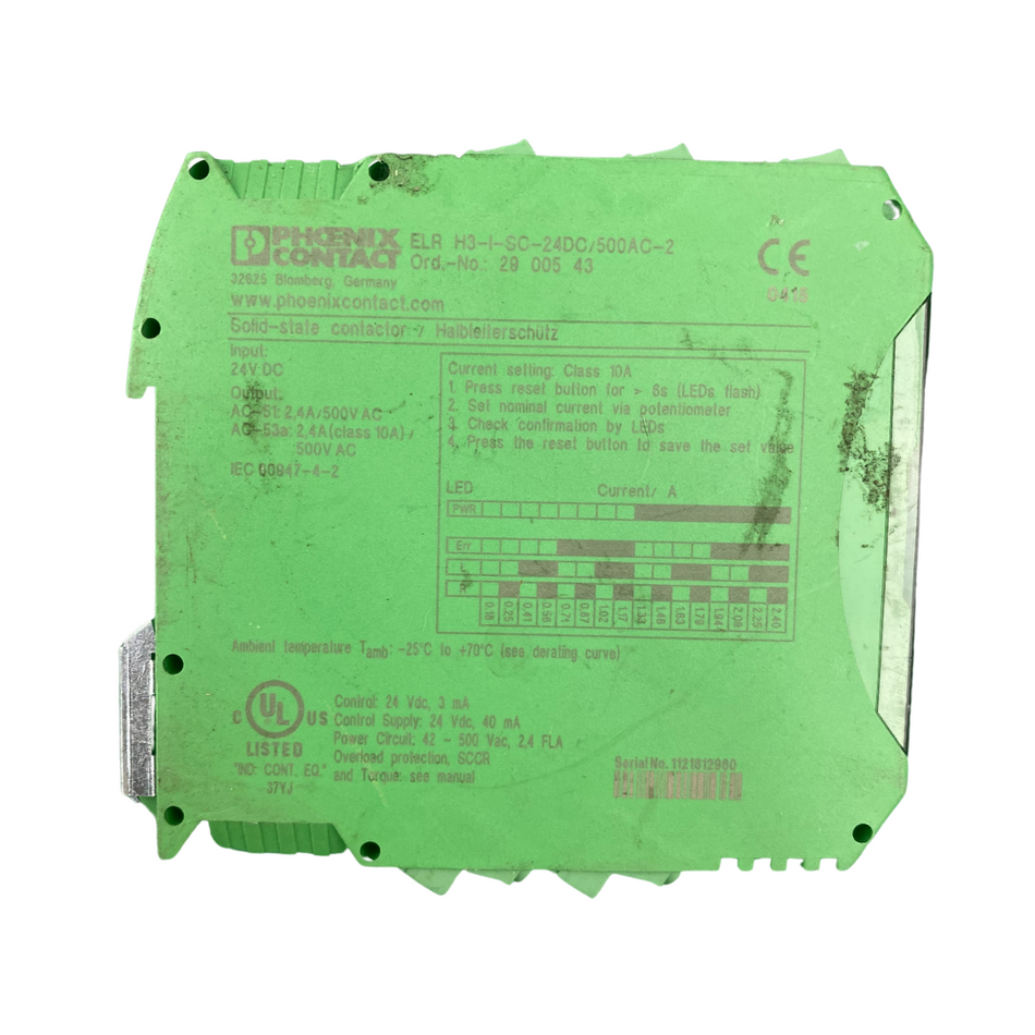 Phoenix contact ELR H3-I-SC-24DC/500AC-2