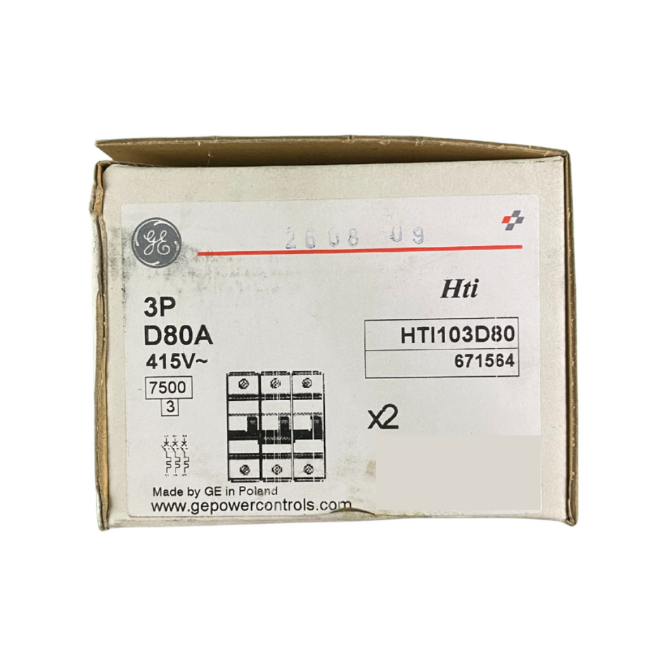 General Electric GE HTI103D80 Leistungsschalter - 2 Stk.