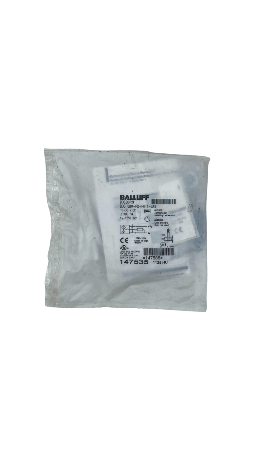 Balluff BOS 08M-PO-PR11-S49 Reflexionslichtschranken ||