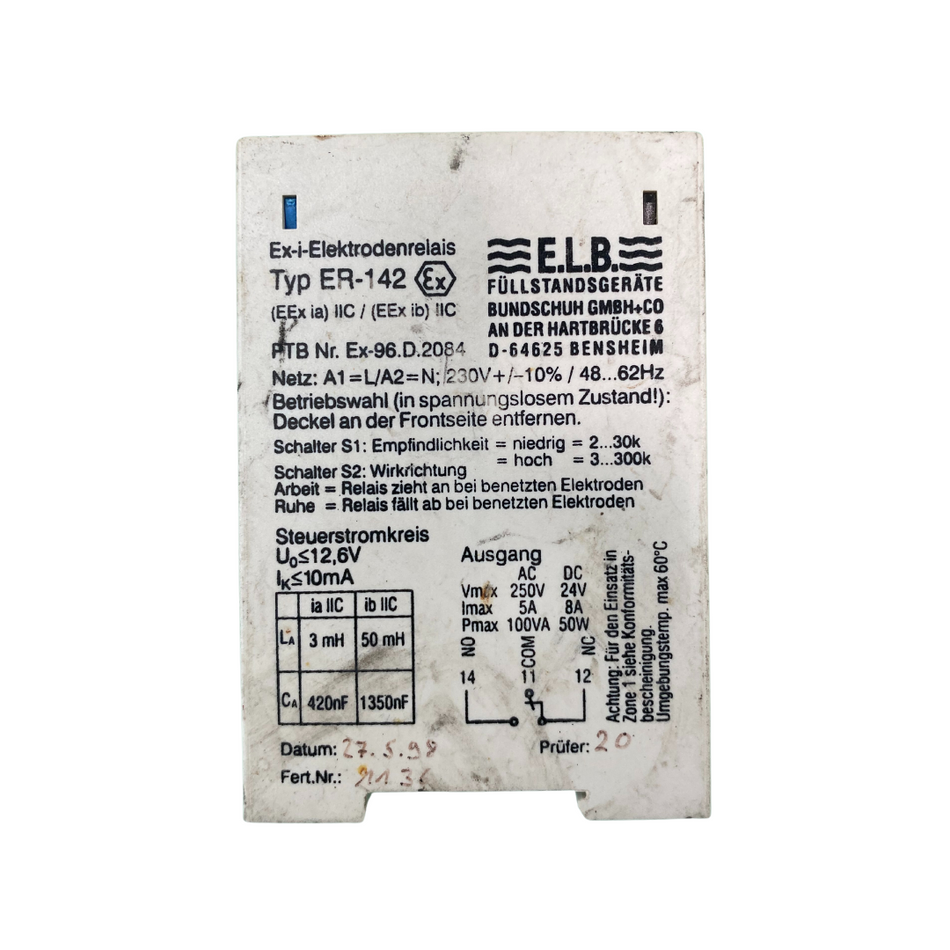E.L.B ER-142 Elektrodenrelais