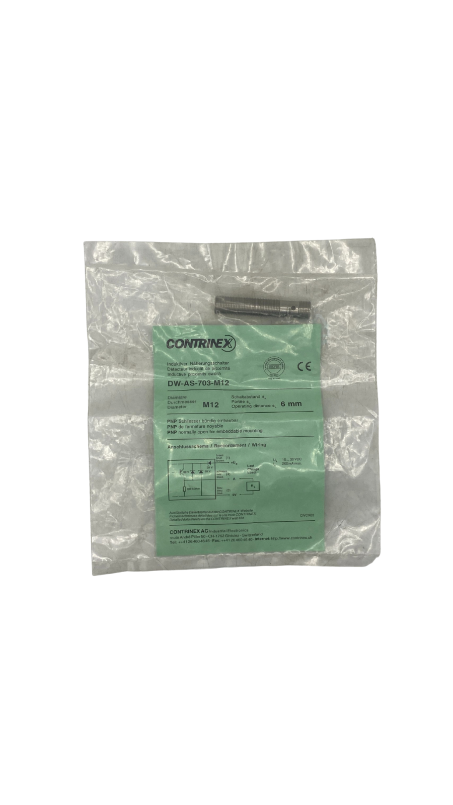Contrinex DW-AS-703-M12 Induktiver Näherungsschalter |
