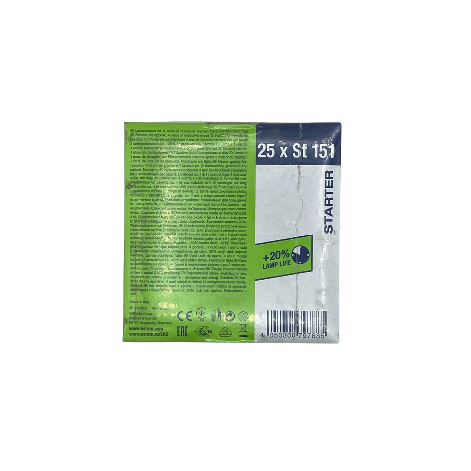 25x osram starter st 151 |