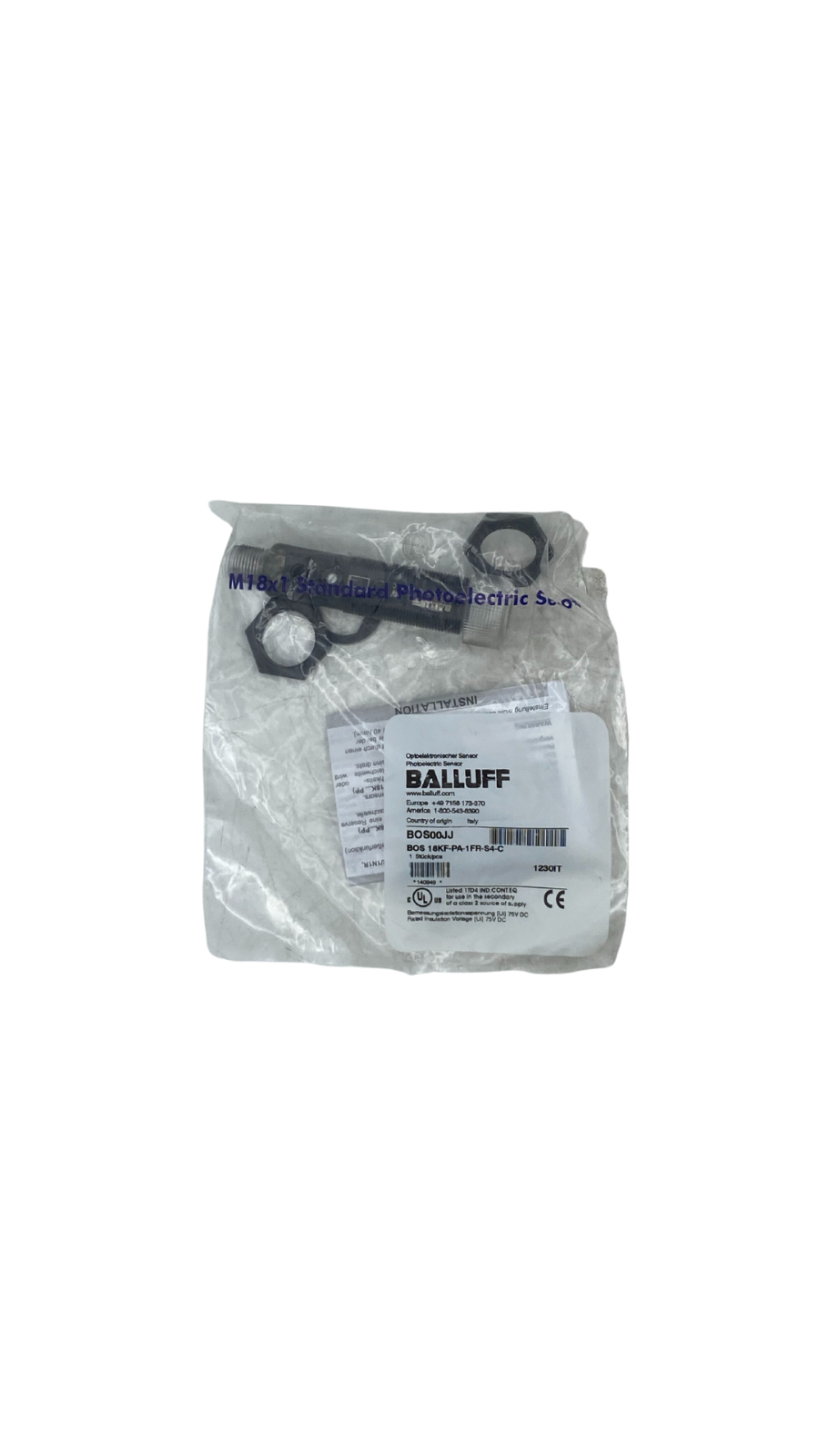 Balluff BOS 18KF-PA-1FR-S4-C BOS00JJ Lichtleitersensor |