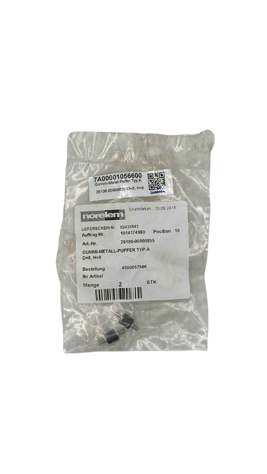 Norelem 26100-00800855 Gummipuffer Typ A ||