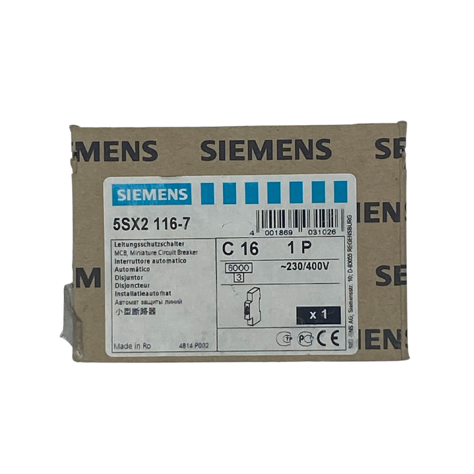 Siemens 5SX2 116-7 Leistungsschalter