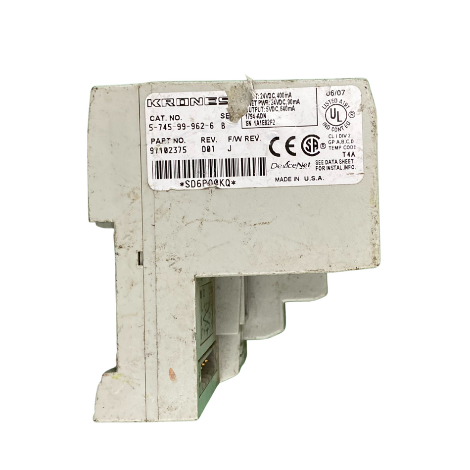 Krones 5-745-99-962-6 DeviceNet Adapter