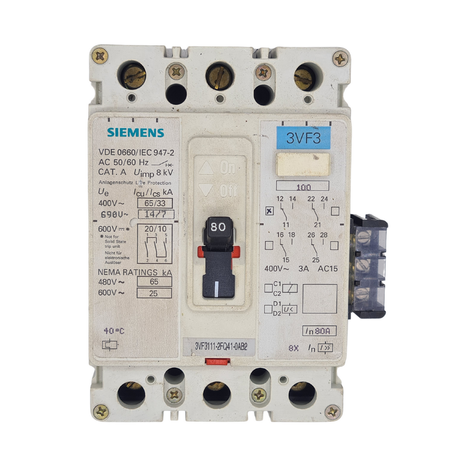 Siemens 3VF3111-2FQ41-0AB2 Leistungsschalter |
