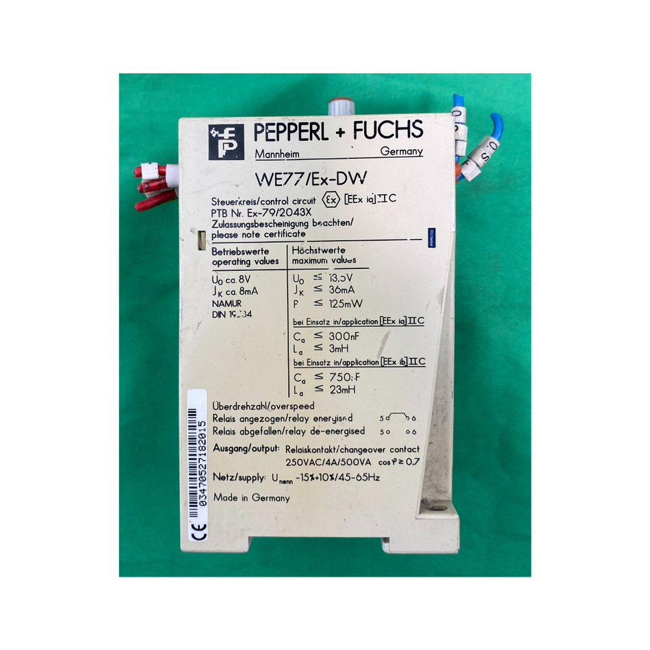 Pepperl+Fuchs WE77/Ex-DW Trennschaltverstärker