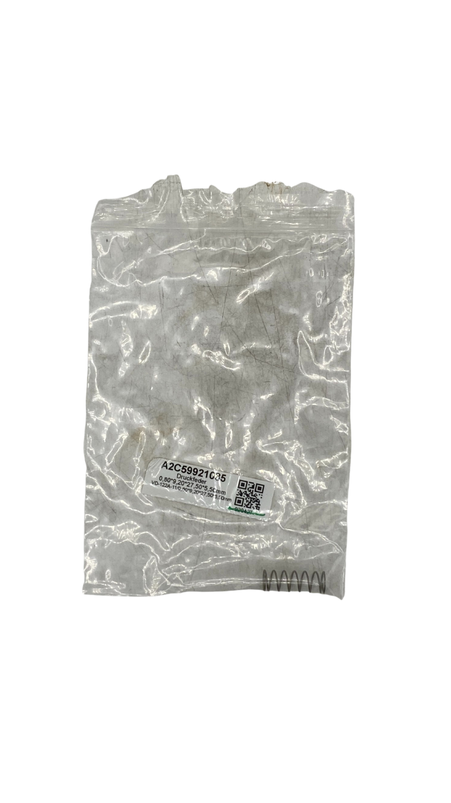 Druckfeder 0,80*9,20*27,5*5,5 mm ||