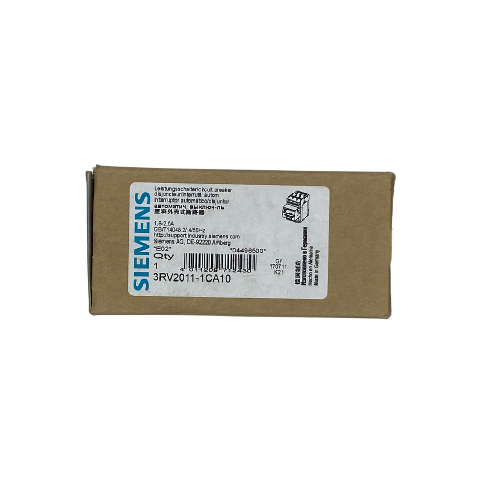 Siemens 3RV2011-1CA10 Leistungsschalter