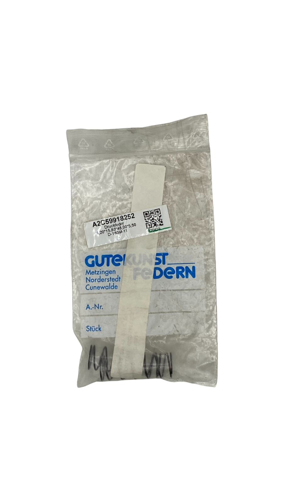 2x Druckfeder 1,20*15,8*48*5,5 D-180M-11 ||