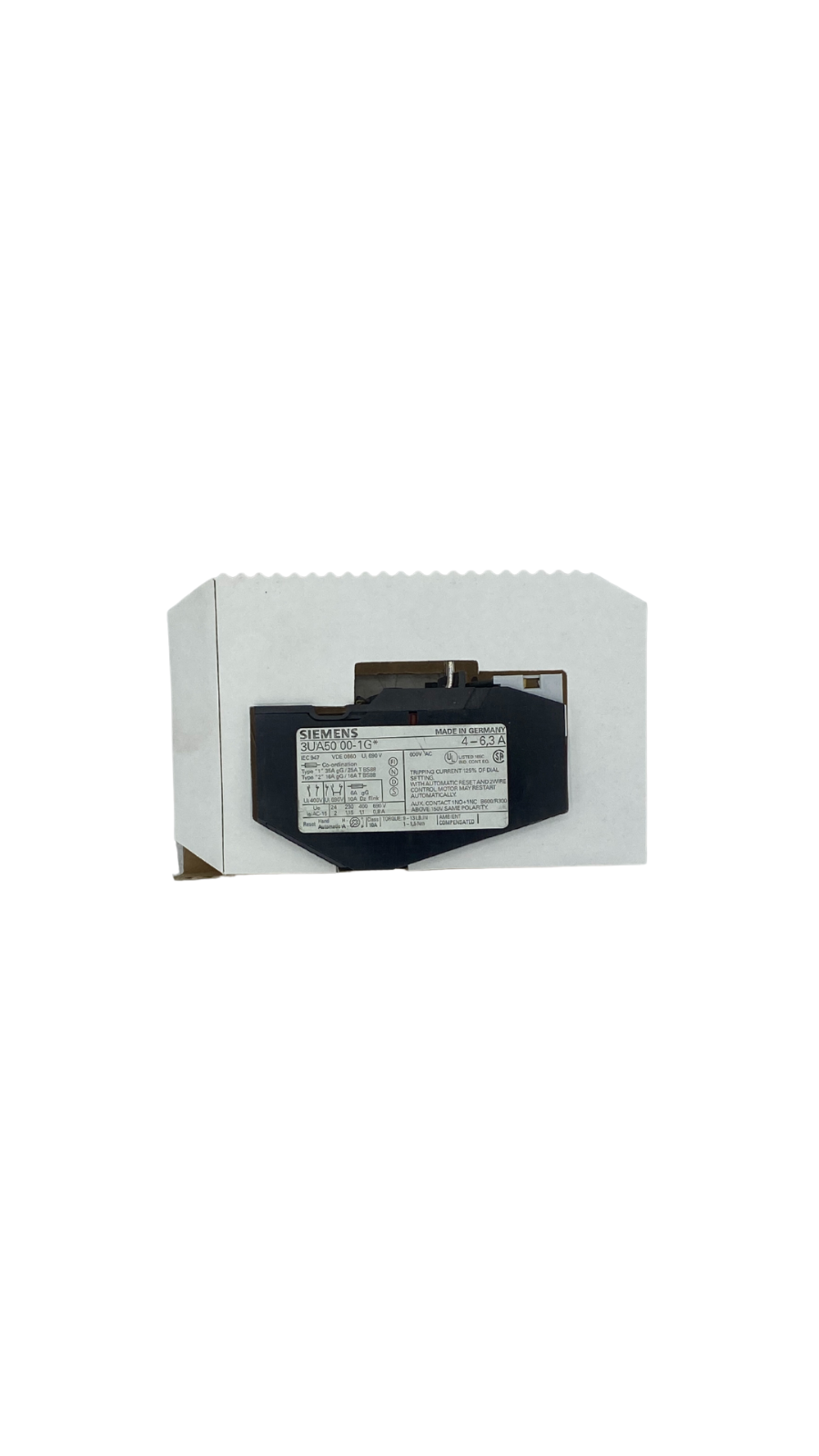 Siemens 3UA50 00-1G Überlastrelais |