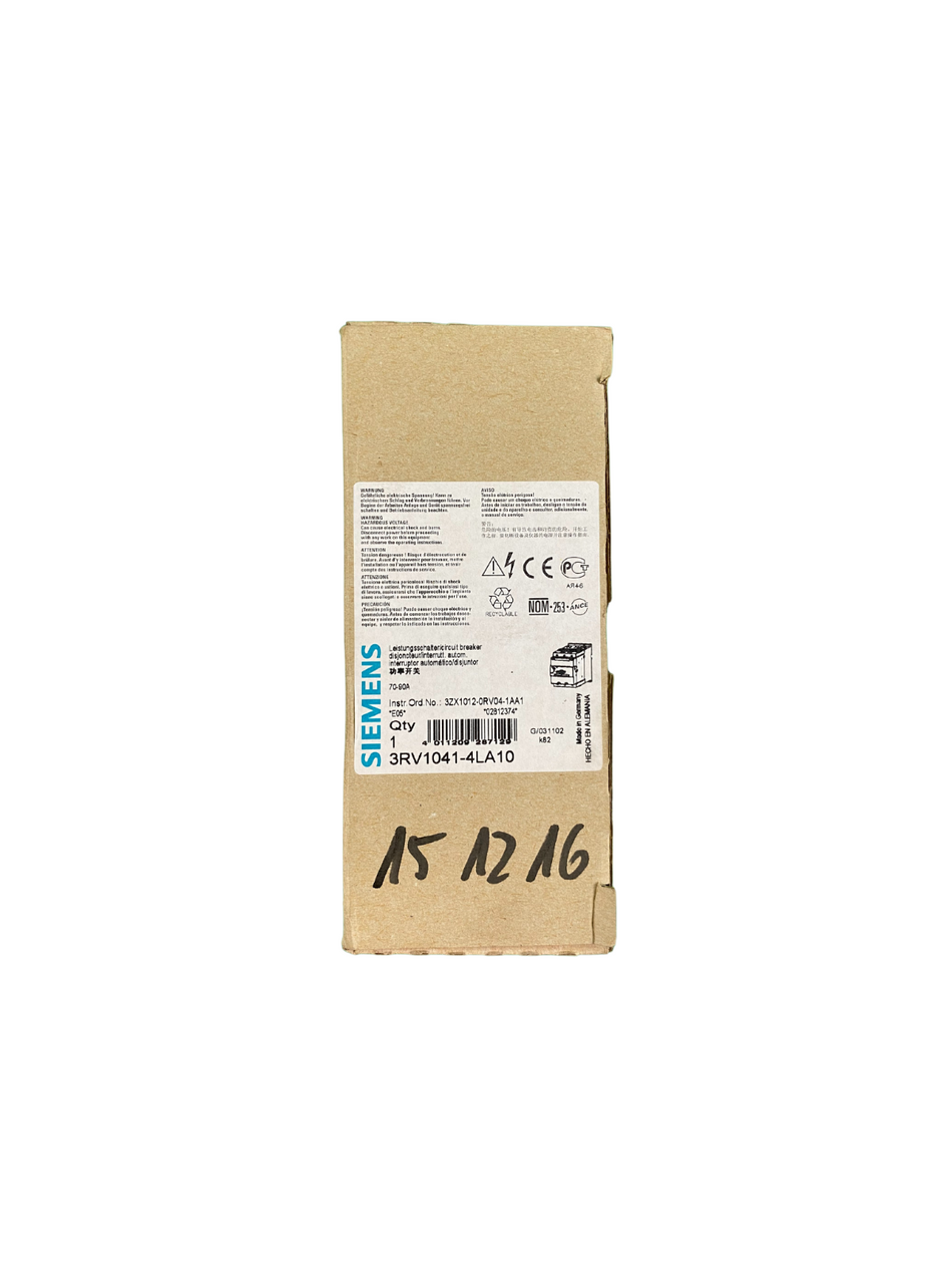 Siemens 3RV1041-4LA10 Leistungsschalter |