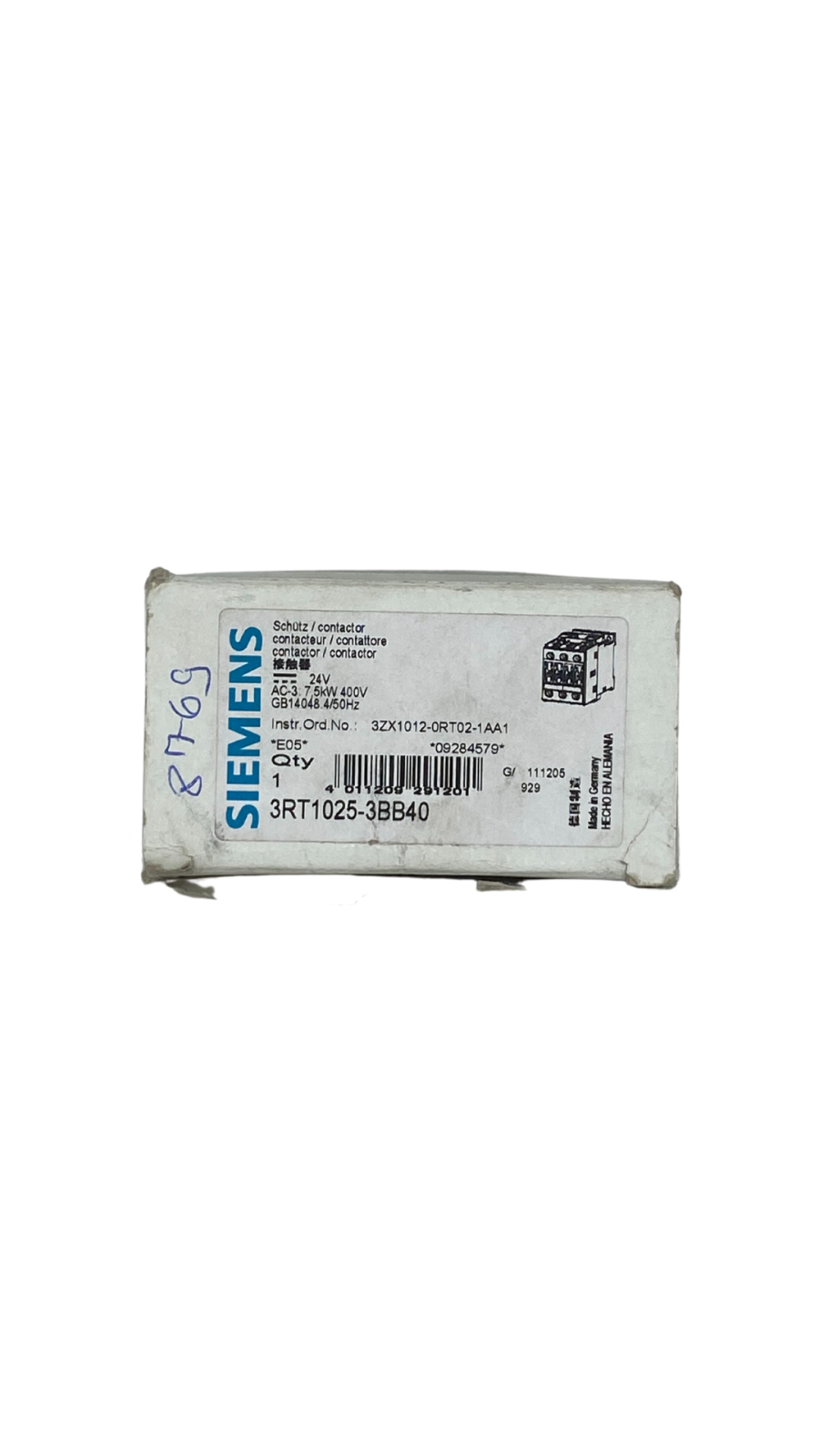 Siemens 3RT1025-3BB40 Schütz ||