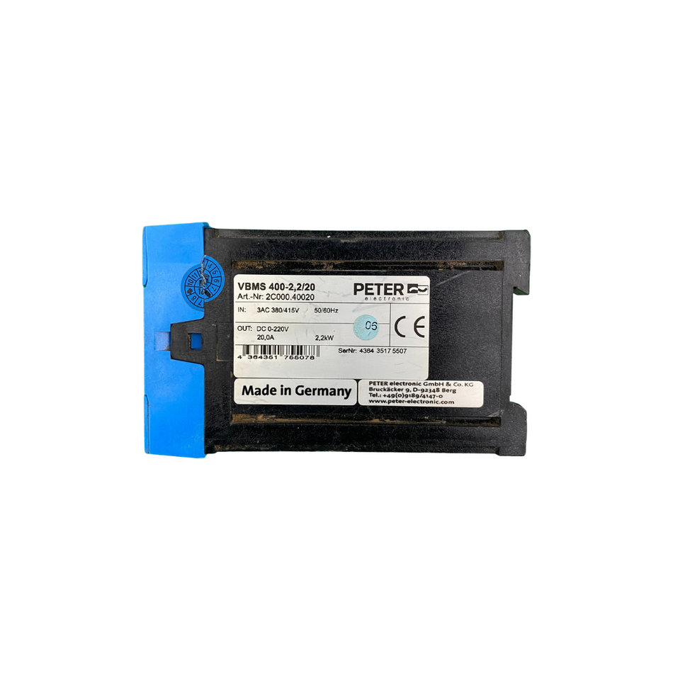 Peter VBMS 400-2,2/20 Sanftstarter Motorleistung