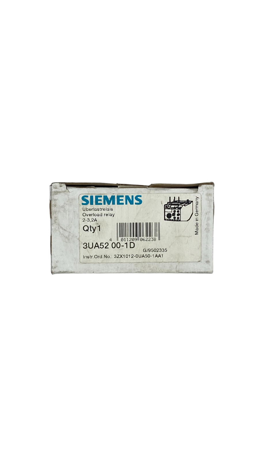 Siemens 3UA52 00-1D Überlastrelais |