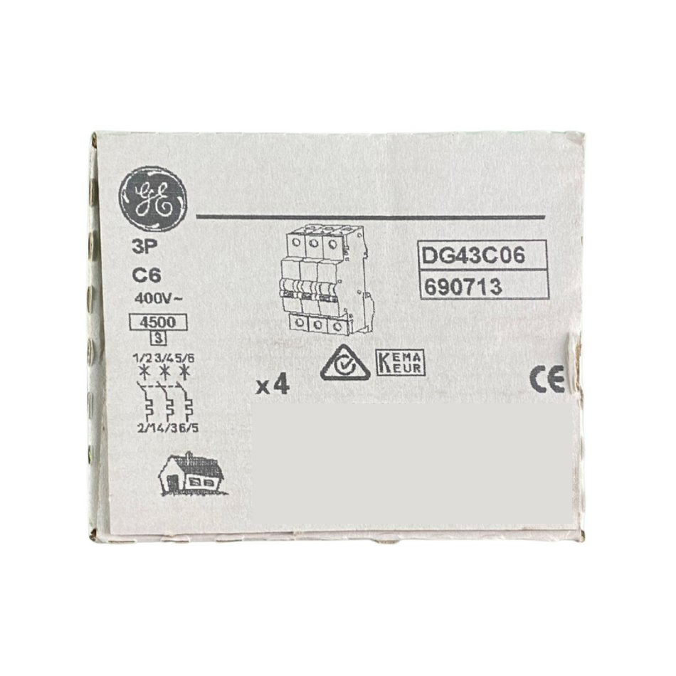 General Electric GE DG43C06 Leistungsschalter - 4 Stk.
