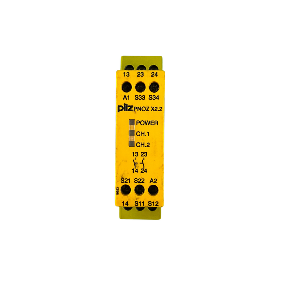 Pilz PNOZ X2.2 24VAC/DC 2n/o Sicherheitsrelais