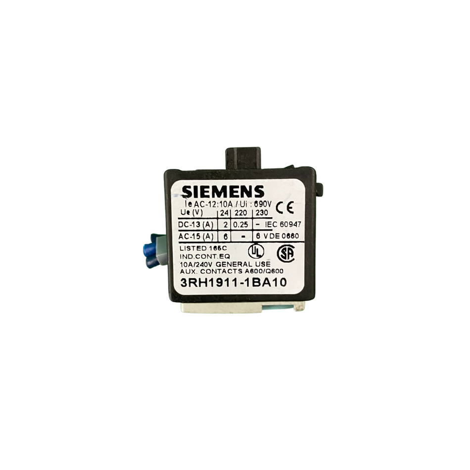 Siemens 3RH1911-1BA10 Schalterblock |