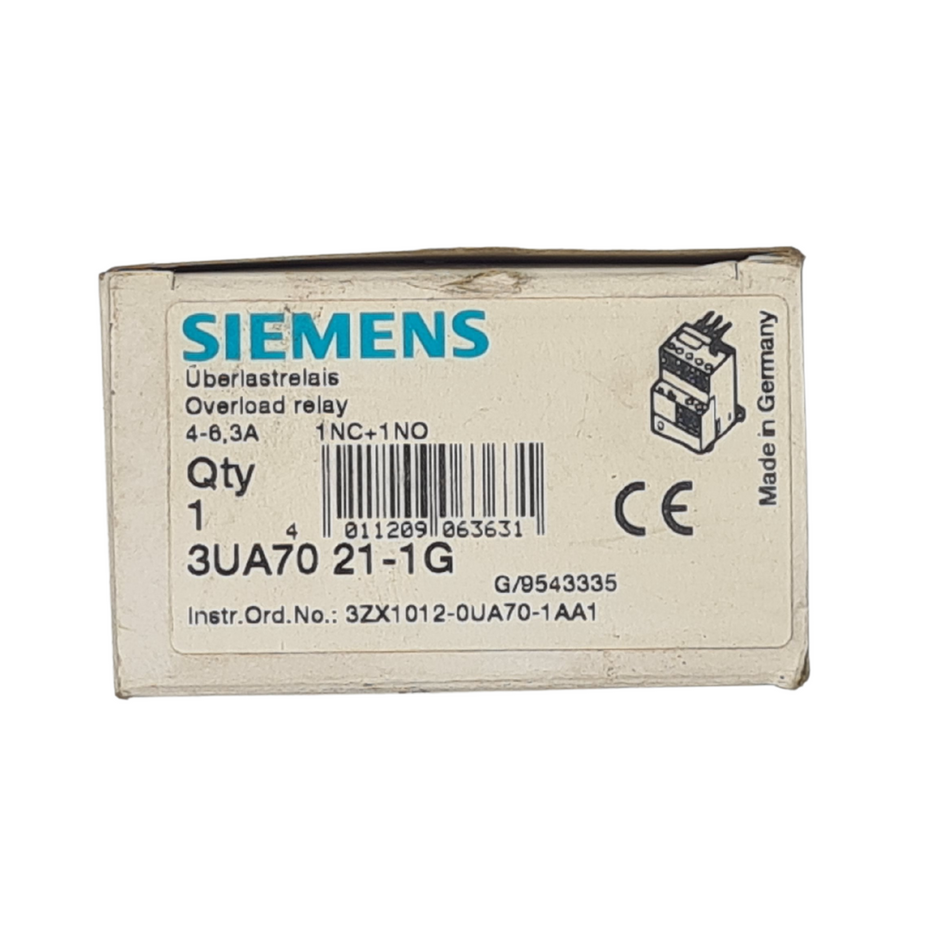 Siemens 3UA70 21-1G Überlastrelais