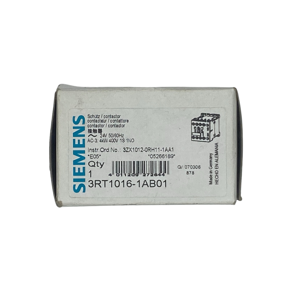 Siemens 3RT1016-1AB01 Schütz