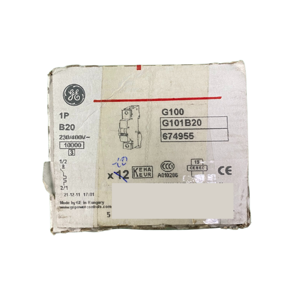 Ge Powercontrols G101B20 Leistungsschalter  -  10 Stk.
