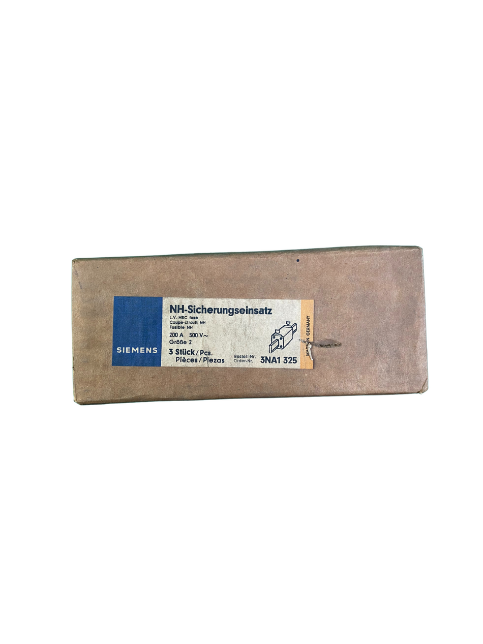 3x  Siemens 3NA1 325 NH-Sicherungseinsatz 200 A, 500 V  |