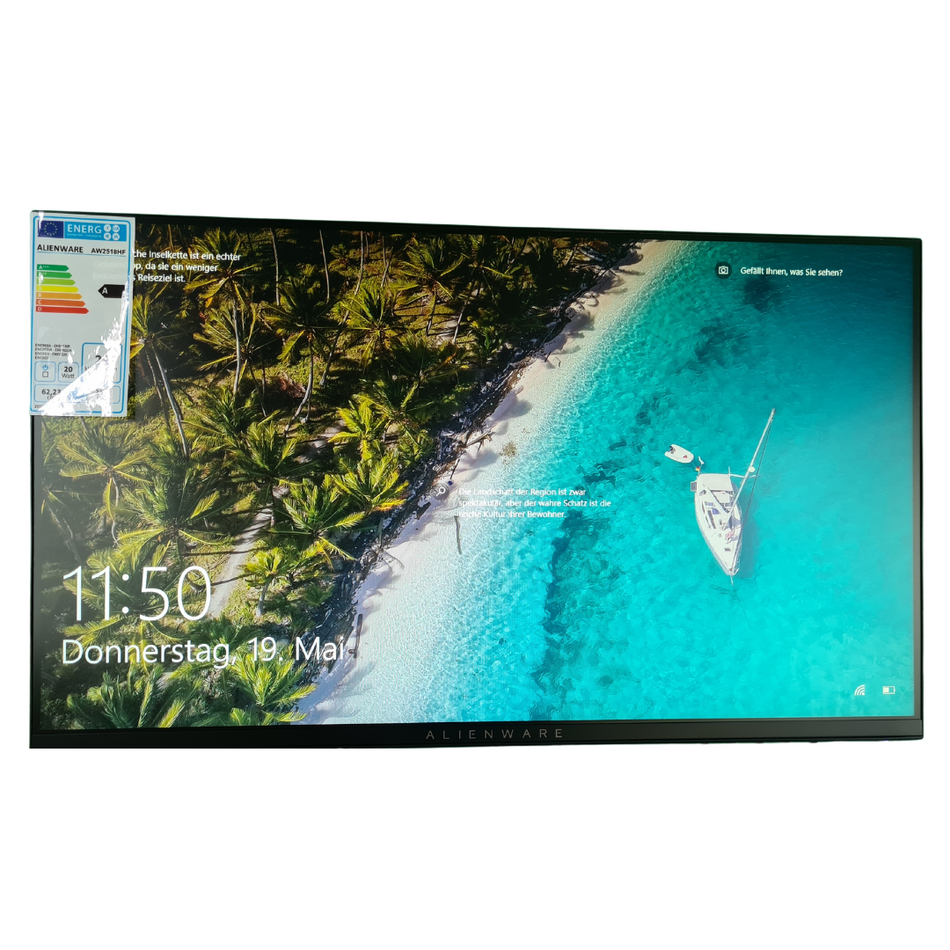 Alienware Monitor AW2518Hf,1920x1080, 240 Hz,16:9, 1ms, ohne Standfuß, 240 Hz