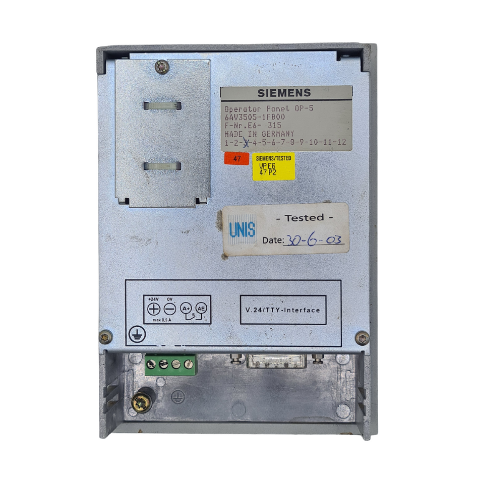 Siemens 6AV3505-1FB00 Operator Panel |