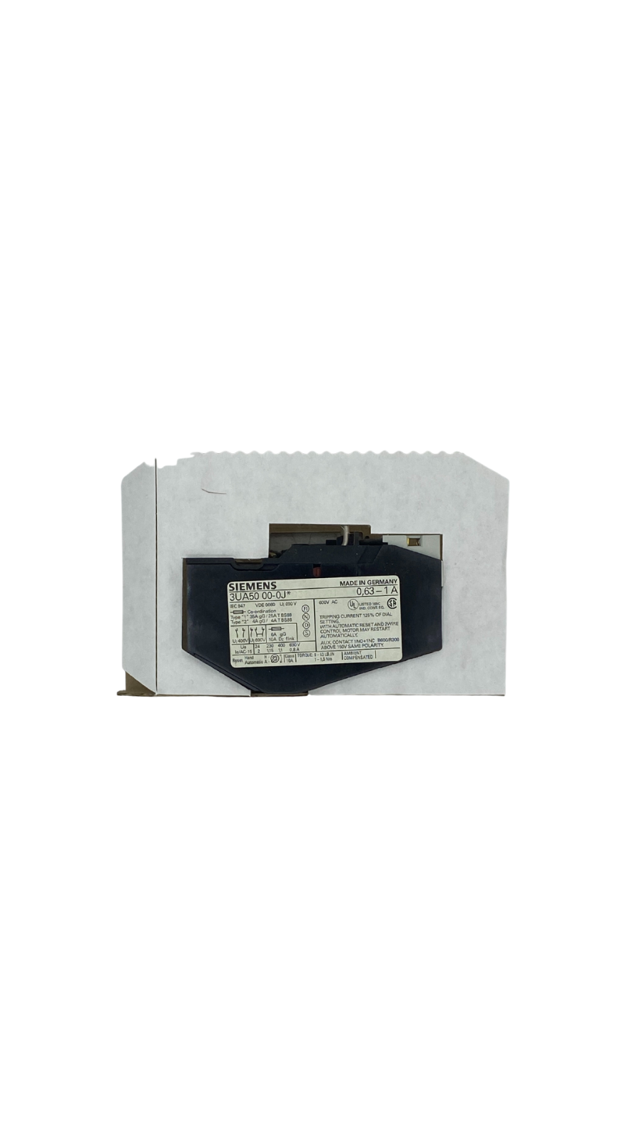 Siemens 3UA50 00-1J* Überlastrelais |