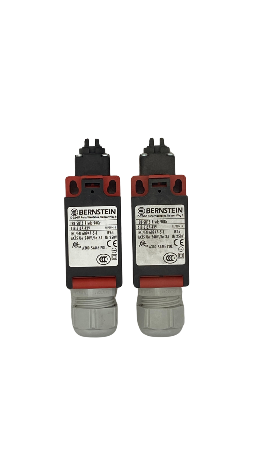 2x Bernstein I88-SU1Z Riwk 90Gr |