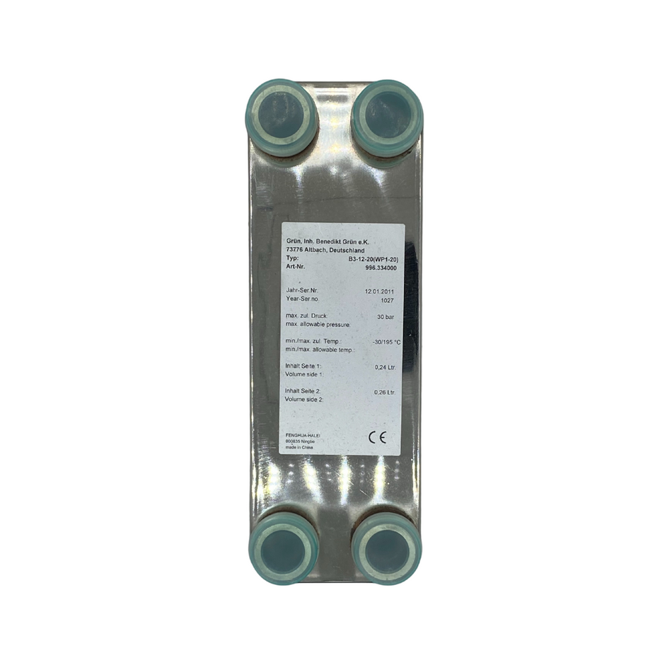 Plattenwärmetauscher B3-12-20(WP1-20)