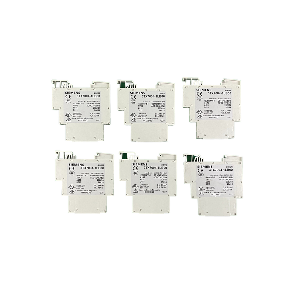 6x Siemens 3TX7004-1LB00 Relais |