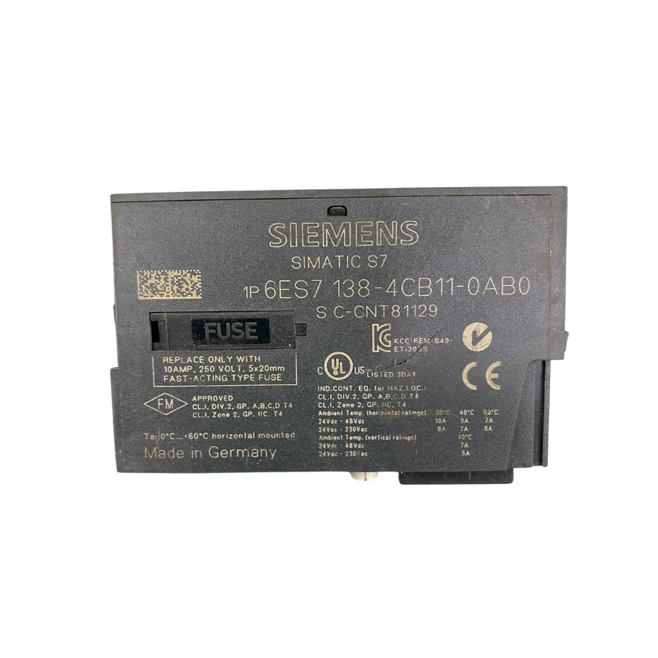 Siemens Simatic 6ES7 138-4CB11-0AB0