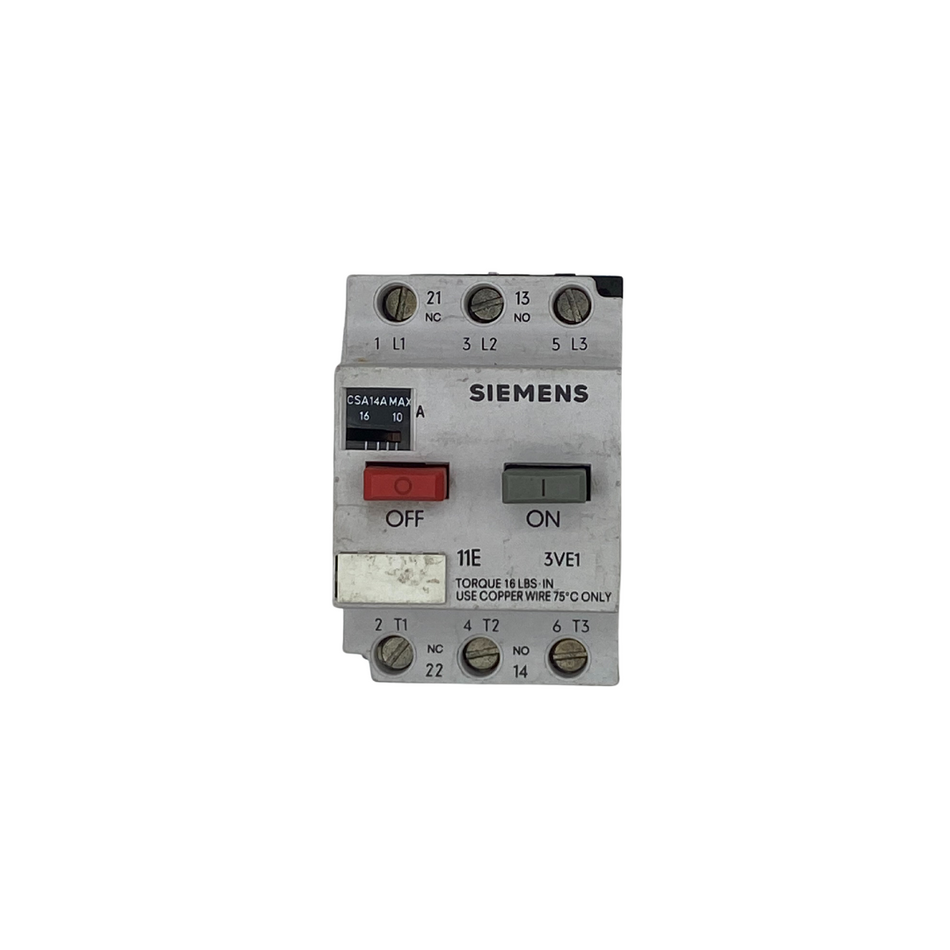 Siemens 3VE1000-2D Motorschutzschalter |