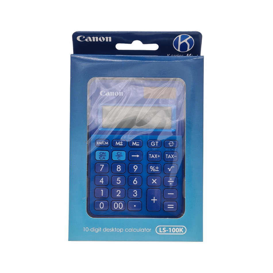 Taschenrechner Canon LS-100K, 10-stellige Anzeige, blau