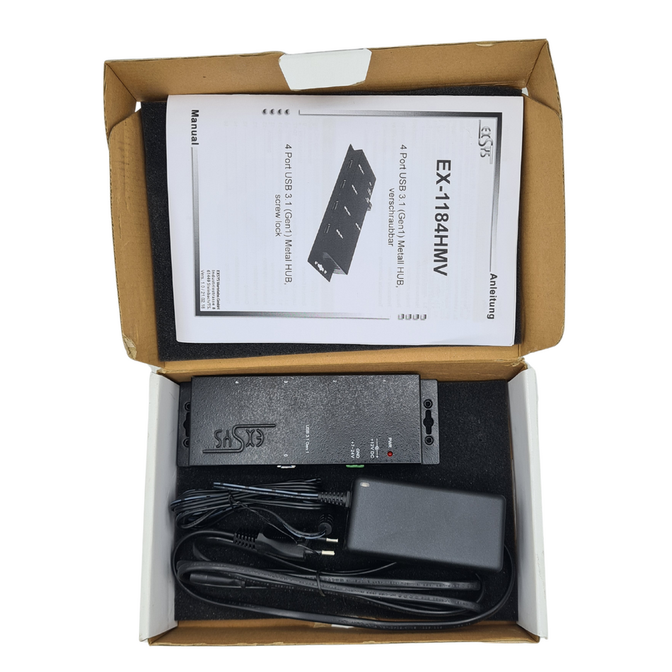 Exsys EX-1184HMV 4 Port Hub 3.1