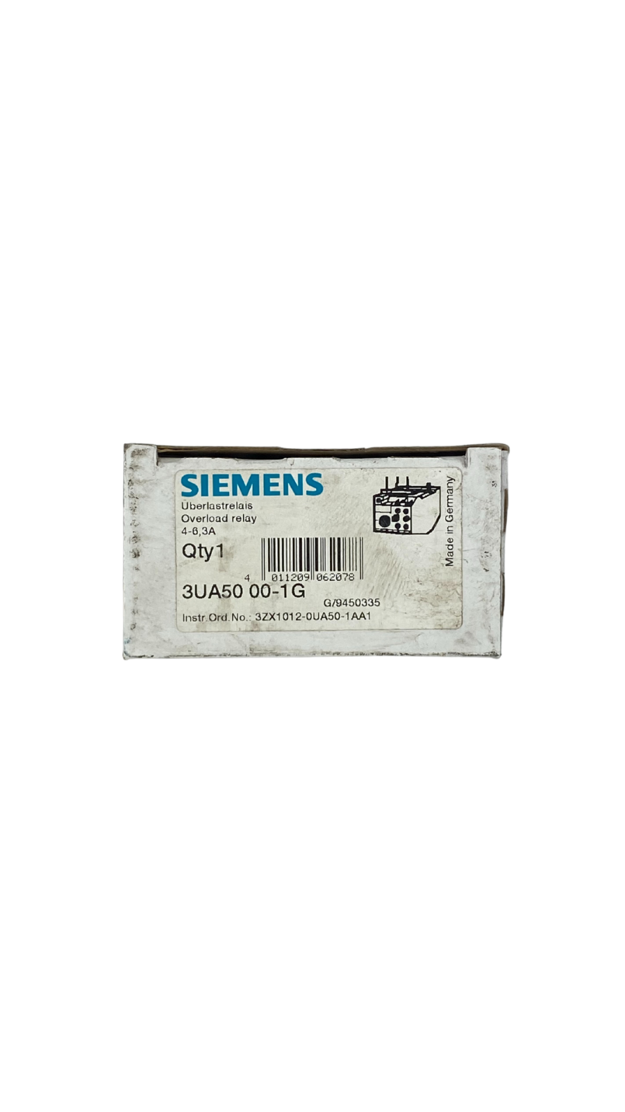 Siemens 3UA50 00-1G Überlastrelais |