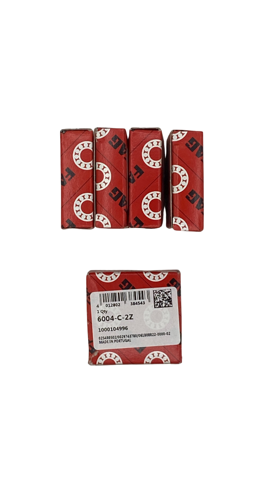 4x FAG 6004-C-2Z Kugellager ||