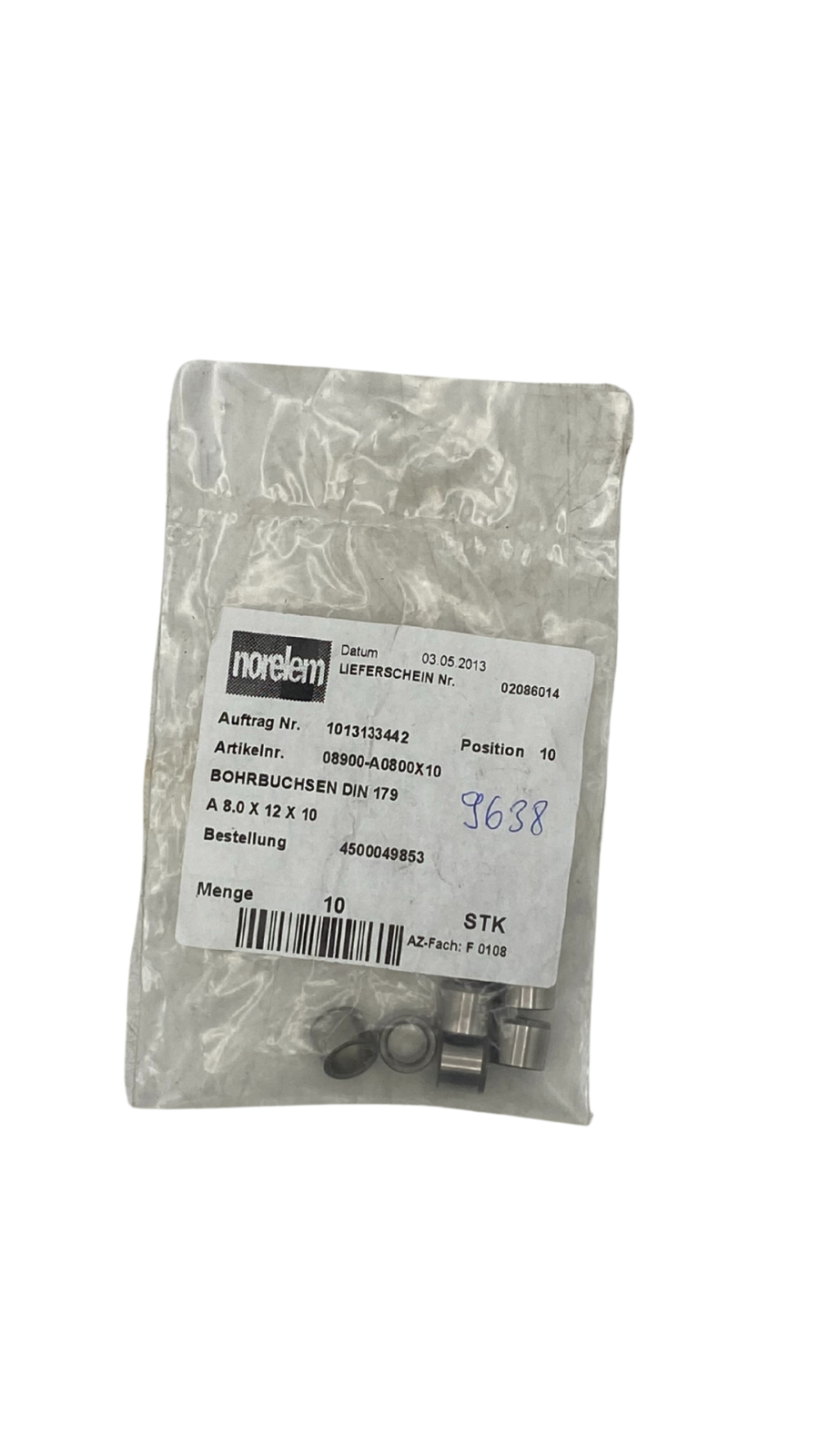 Norelem 08900-A0800X10 Bohrbuchsen DIN 179 ||