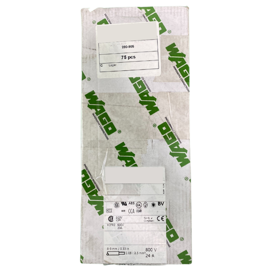 Wago 280-905 Durchgangsklemme - 75 Stk.