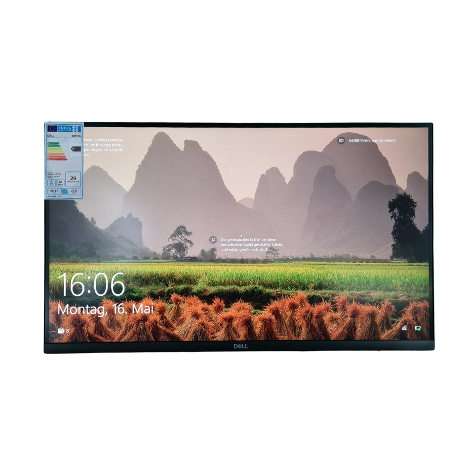Dell S2721D Monitor ohne Standfuß, 2560x1440 WQHD, 4 ms, 75 Hz, 350 cd/m²,   27"