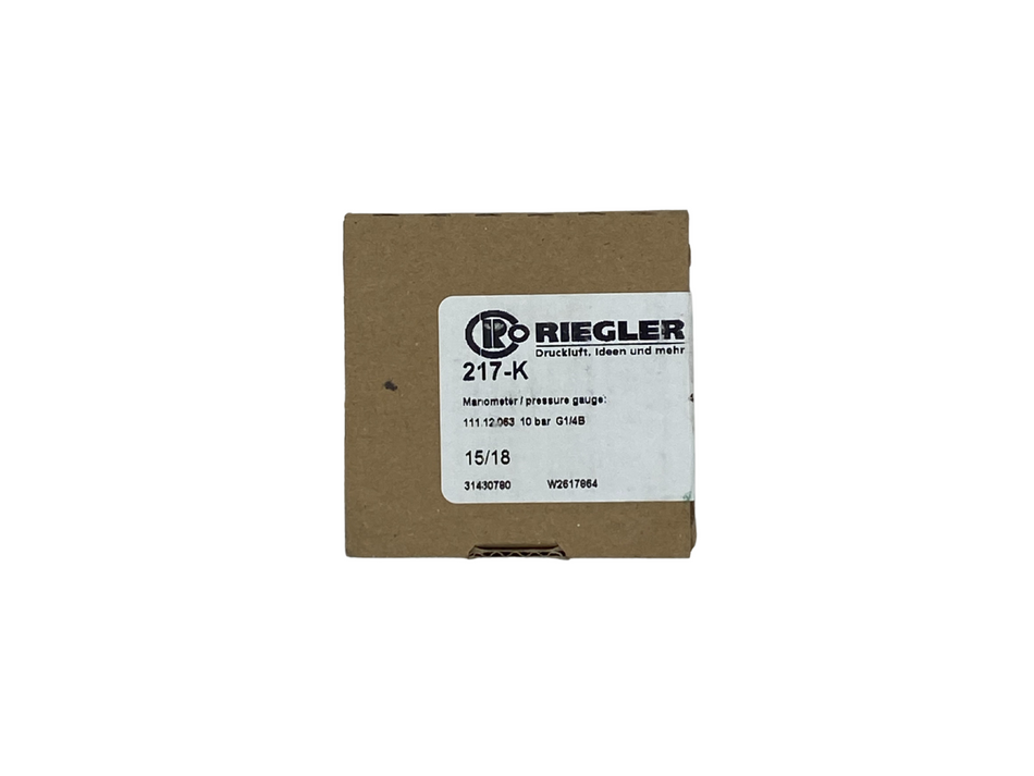 Riegler217-K Manometer 10 bar |