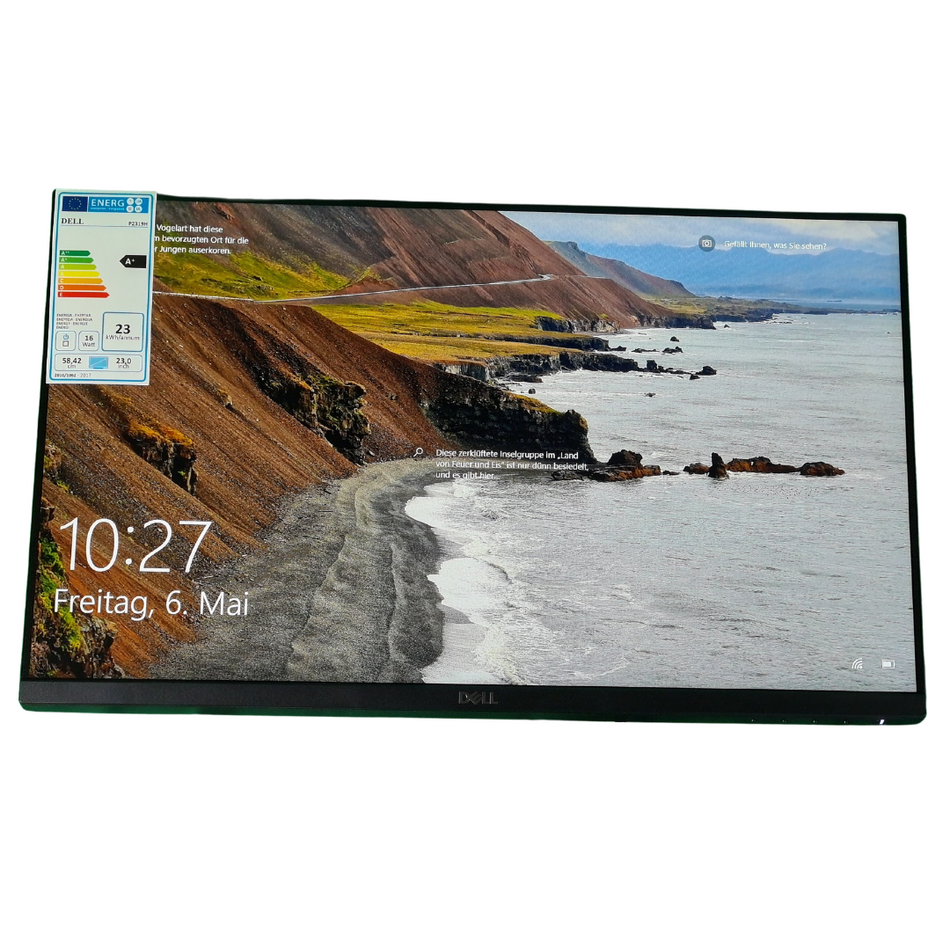 Dell P2319H Monitor, 1920x1080 FHD, 8 ms, 250 cd/m², 1.000:1, 23"