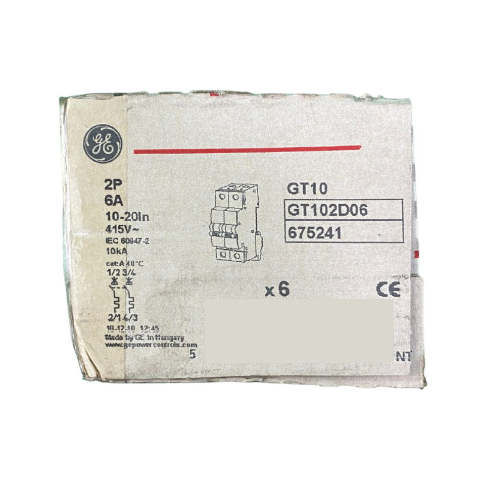 General Electric GE GT102D06 Leistungsschalter - 6 Stk.