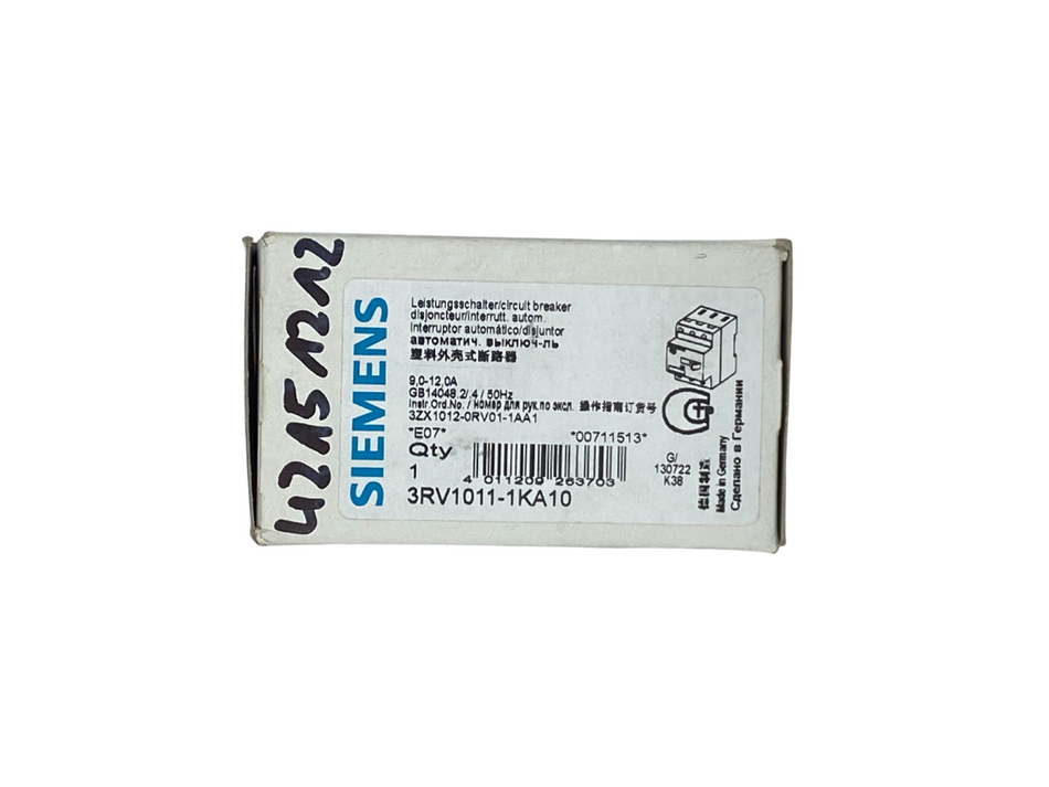 Siemens 3RV1011-1KA10 Leistungsschalter |