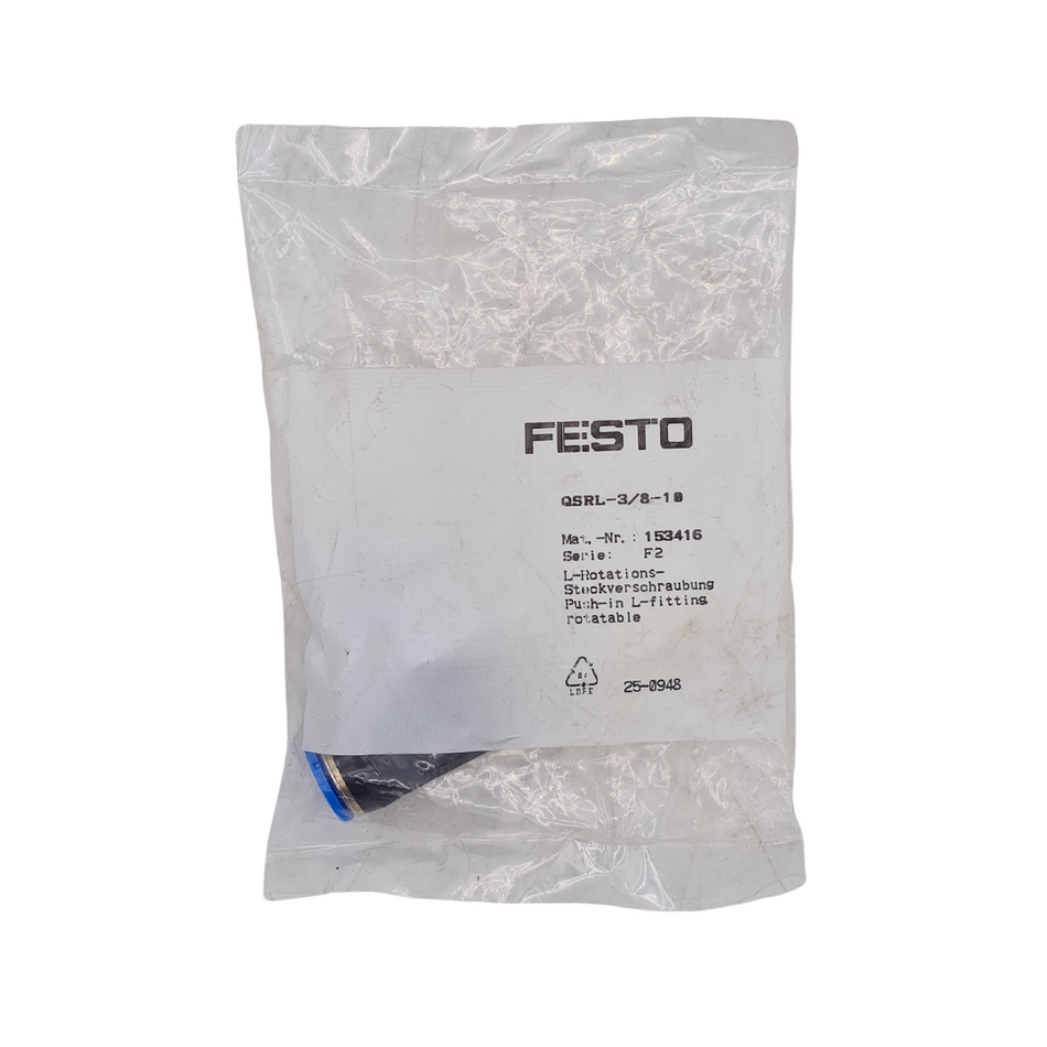 Festo QSRL-3/8-10 L-Rotations-Steckverschraubung |