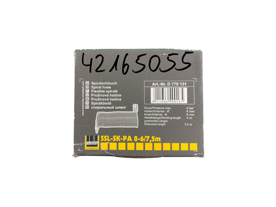 schneider SSL-Sk-PA 8-6/7,5m Druckluft Spiralschlauch   |