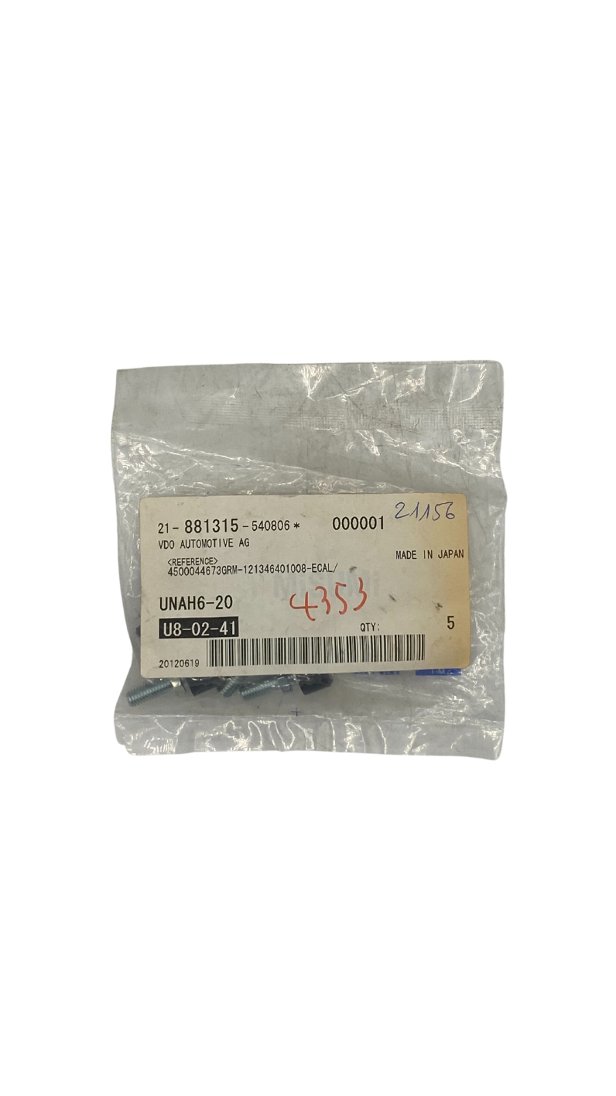 Vdo Automotive AG UNAH6-20 U8-02-41 ||