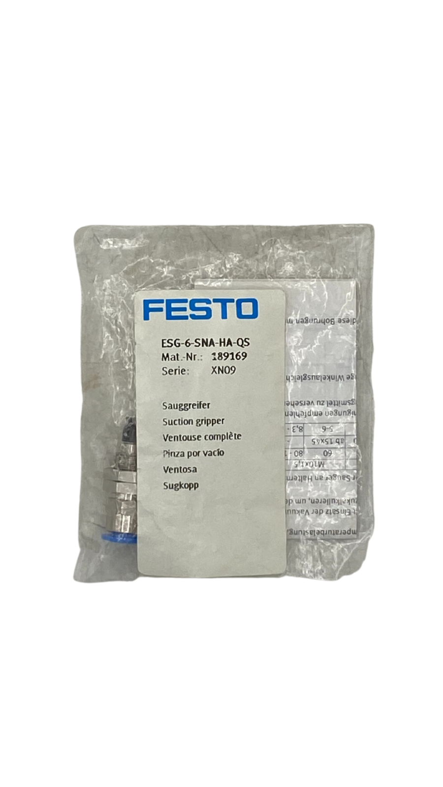 Festo ESG-6-SNA-HA-QS Sauggreifer |